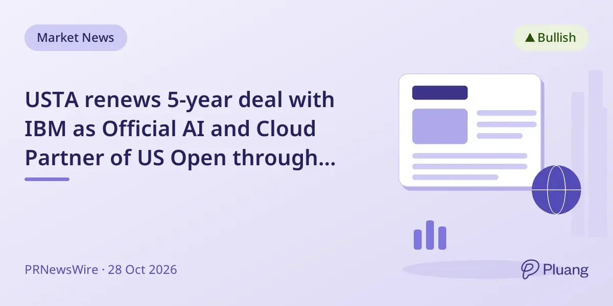 USTA renews 5-year deal with IBM as Official AI and Cloud Partner of US Open through 2031