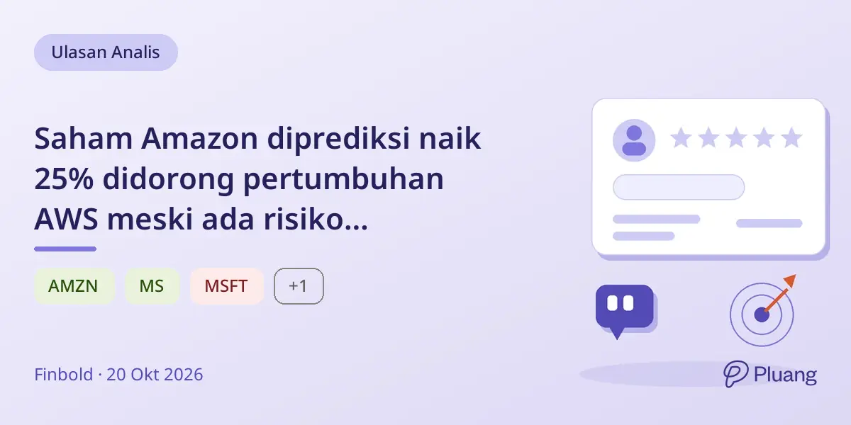 Saham Amazon diprediksi naik 25% didorong pertumbuhan AWS meski ada risiko pemborosan perangkat AI.