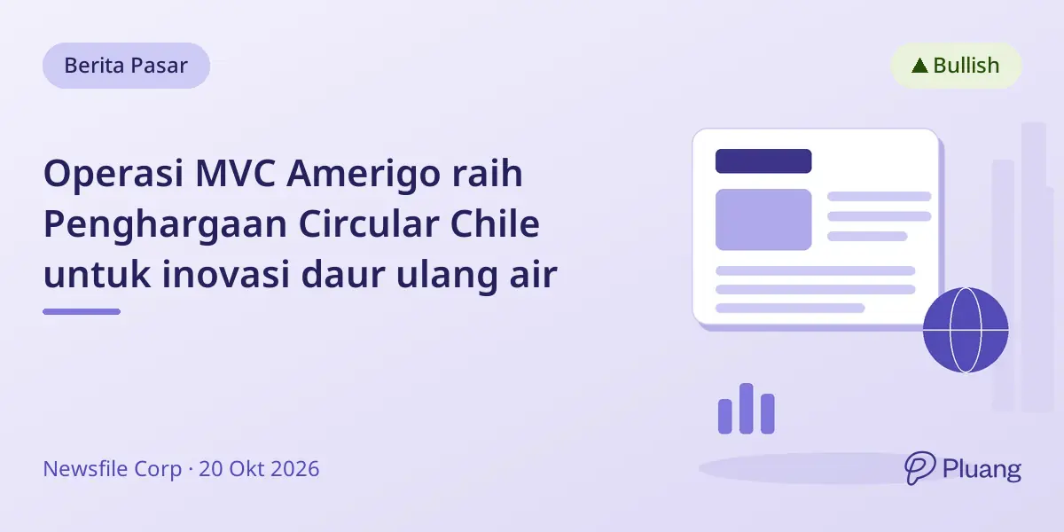 Operasi MVC Amerigo raih Penghargaan Circular Chile untuk inovasi daur ulang air