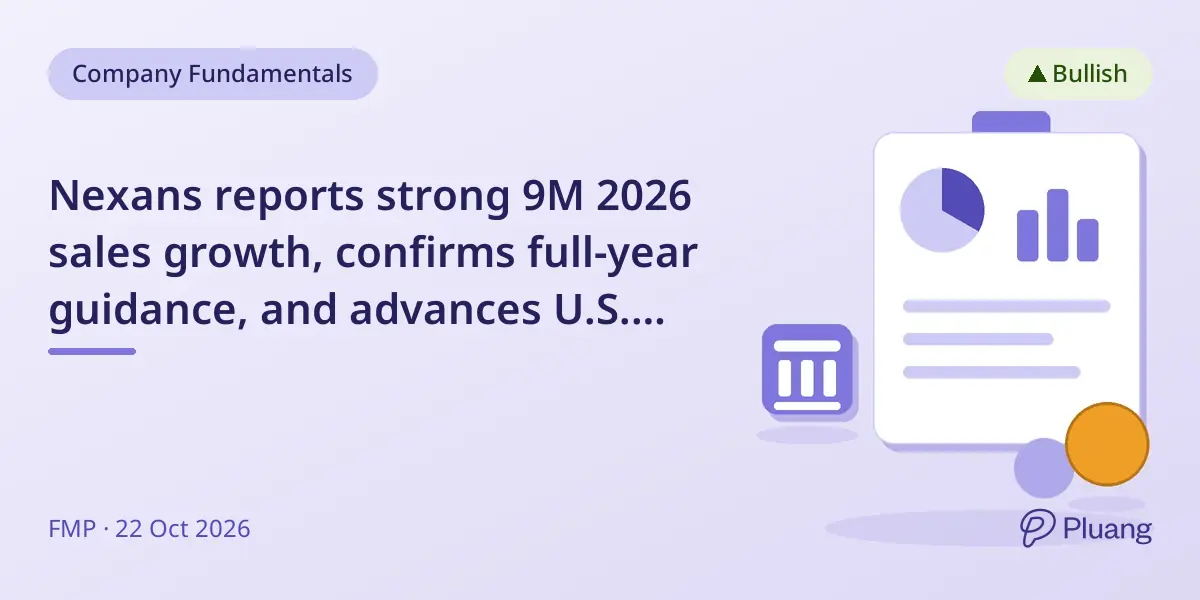 Nexans reports strong 9M 2026 sales growth, confirms full-year guidance, and advances U.S. acquisition integration.