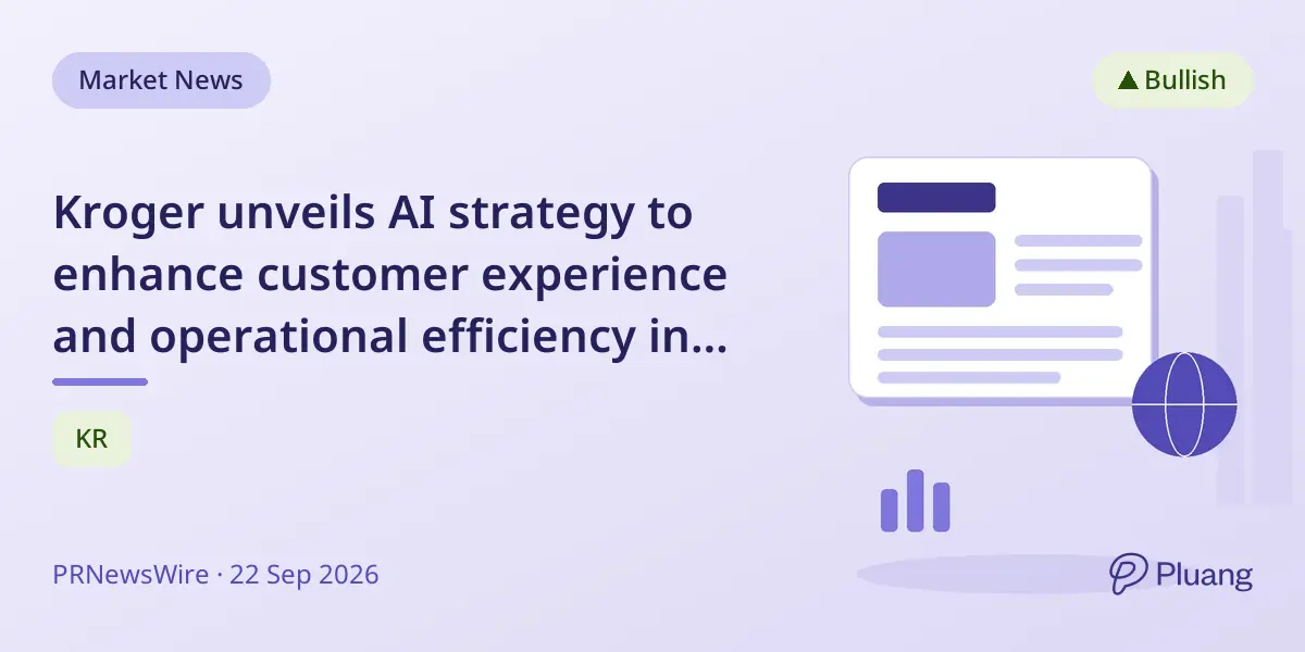 Kroger unveils AI strategy to enhance customer experience and operational efficiency in grocery shopping.