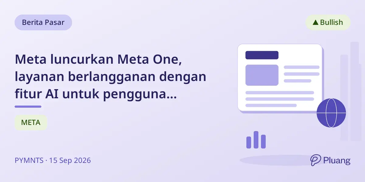 Meta luncurkan Meta One, layanan berlangganan dengan fitur AI untuk pengguna Facebook, Instagram, WhatsApp.
