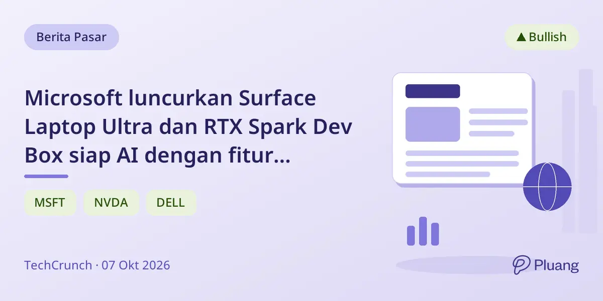Microsoft luncurkan Surface Laptop Ultra dan RTX Spark Dev Box siap AI dengan fitur Windows 11 baru.