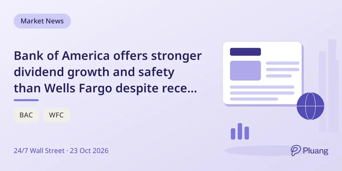 Bank of America offers stronger dividend growth and safety than Wells Fargo despite recent stock drop.