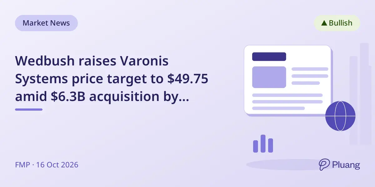 Wedbush raises Varonis Systems price target to $49.75 amid $6.3B acquisition by Proofpoint.