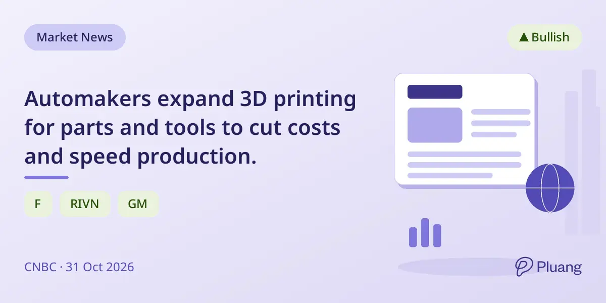 Automakers expand 3D printing for parts and tools to cut costs and speed production.