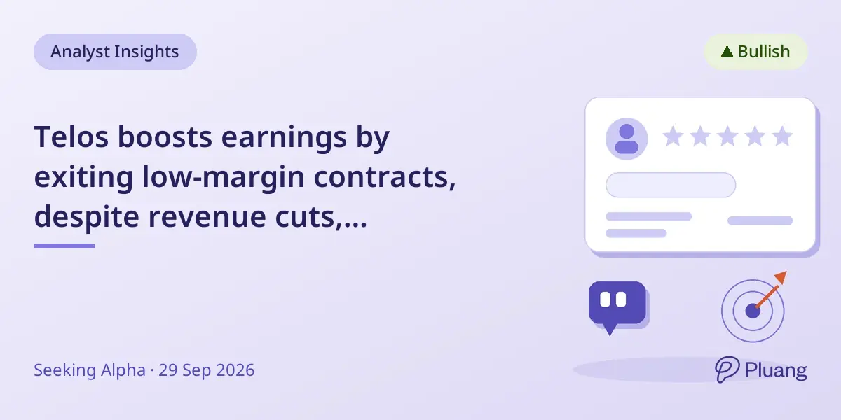 Telos boosts earnings by exiting low-margin contracts, despite revenue cuts, maintaining strong cash flow.