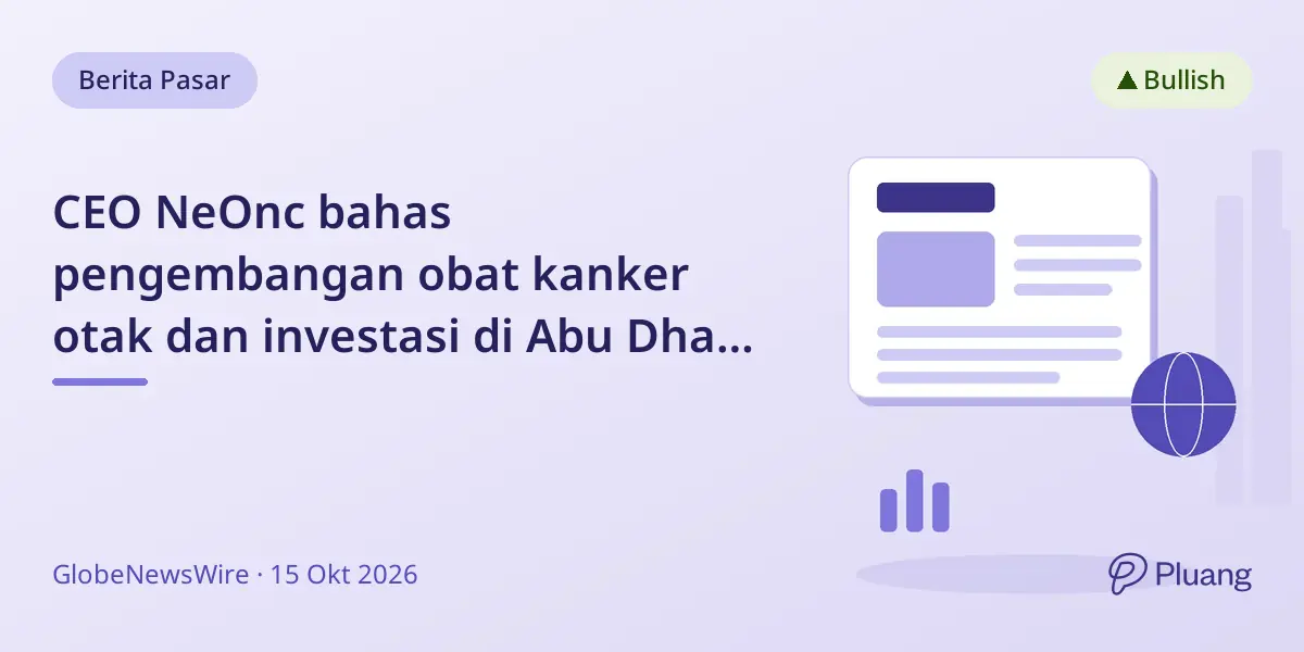 CEO NeOnc bahas pengembangan obat kanker otak dan investasi di Abu Dhabi Future Health Summit 2026