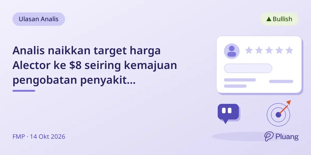 Analis naikkan target harga Alector ke $8 seiring kemajuan pengobatan penyakit neurodegeneratif