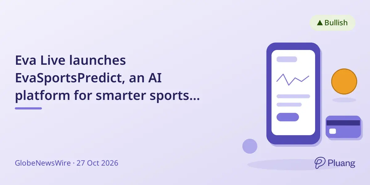 Eva Live launches EvaSportsPredict, an AI platform for smarter sports betting predictions.