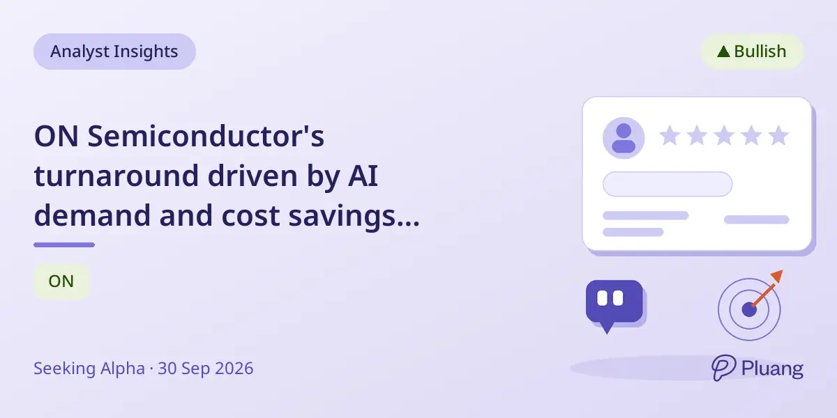ON Semiconductor's turnaround driven by AI demand and cost savings boosts stock 45%