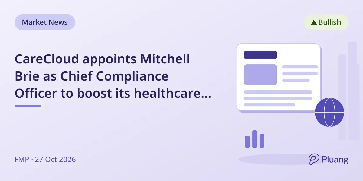 CareCloud appoints Mitchell Brie as Chief Compliance Officer to boost its healthcare compliance services.