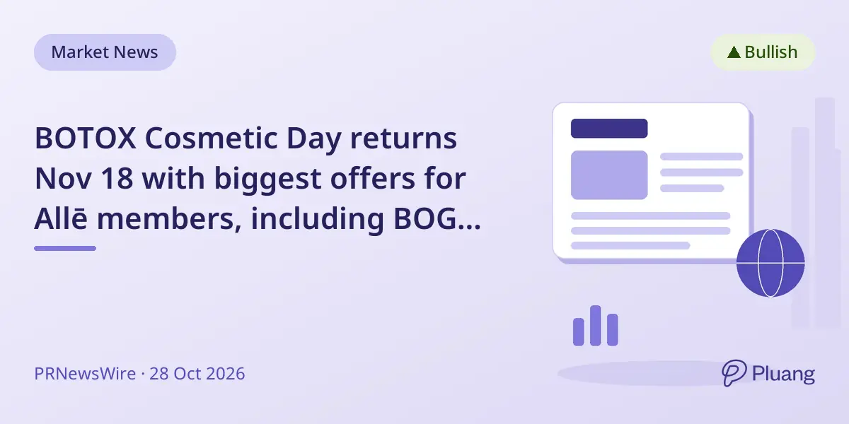 BOTOX Cosmetic Day returns Nov 18 with biggest offers for Allē members, including BOGO gift cards and referral discounts.