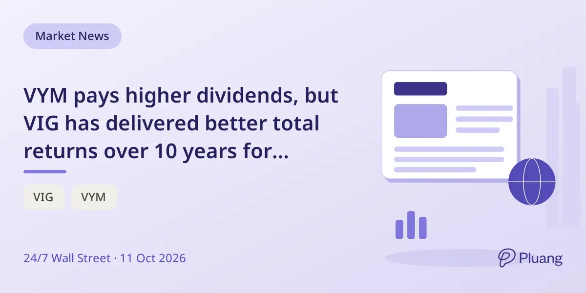 VYM pays higher dividends, but VIG has delivered better total returns over 10 years for retirees.