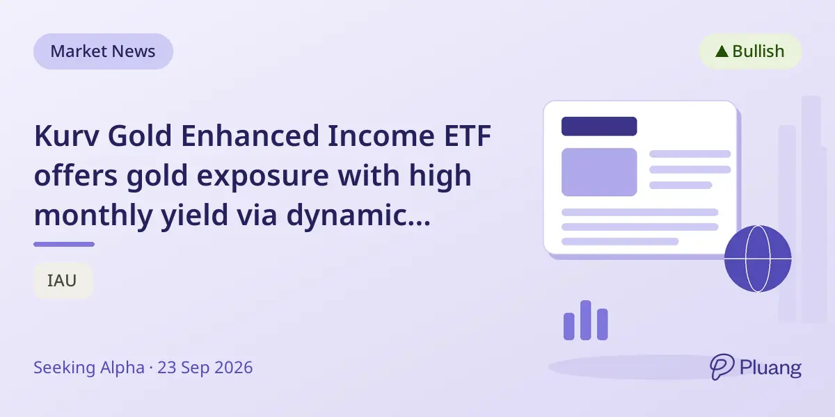 Kurv Gold Enhanced Income ETF offers gold exposure with high monthly yield via dynamic options strategy.
