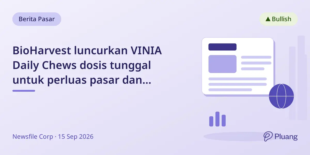 BioHarvest luncurkan VINIA Daily Chews dosis tunggal untuk perluas pasar dan tunjukkan keunggulan Botanical Synthesis.