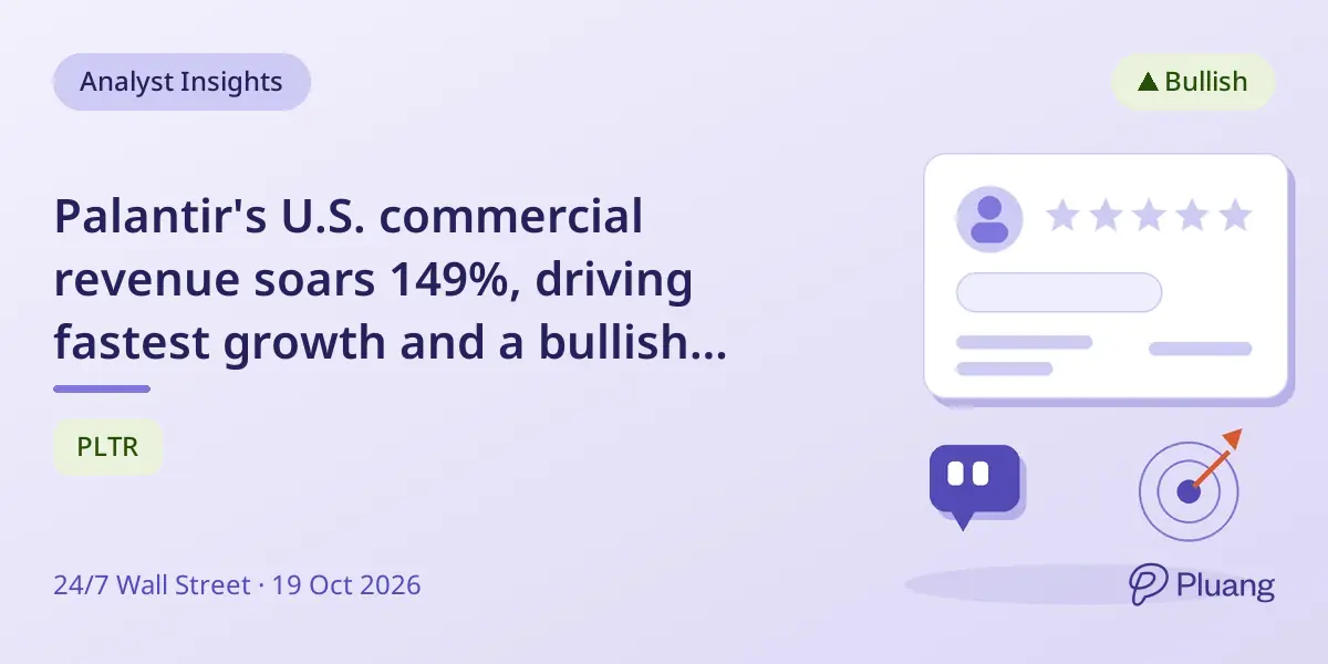 Palantir's U.S. commercial revenue soars 149%, driving fastest growth and a bullish $215.53 price target.