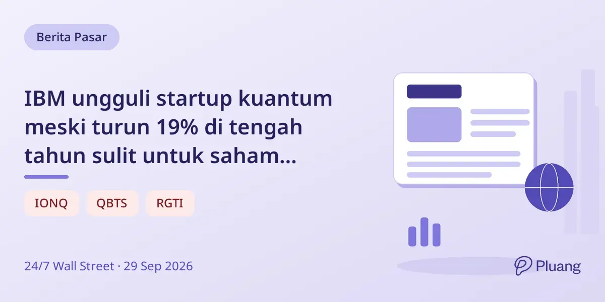 IBM ungguli startup kuantum meski turun 19% di tengah tahun sulit untuk saham kuantum.