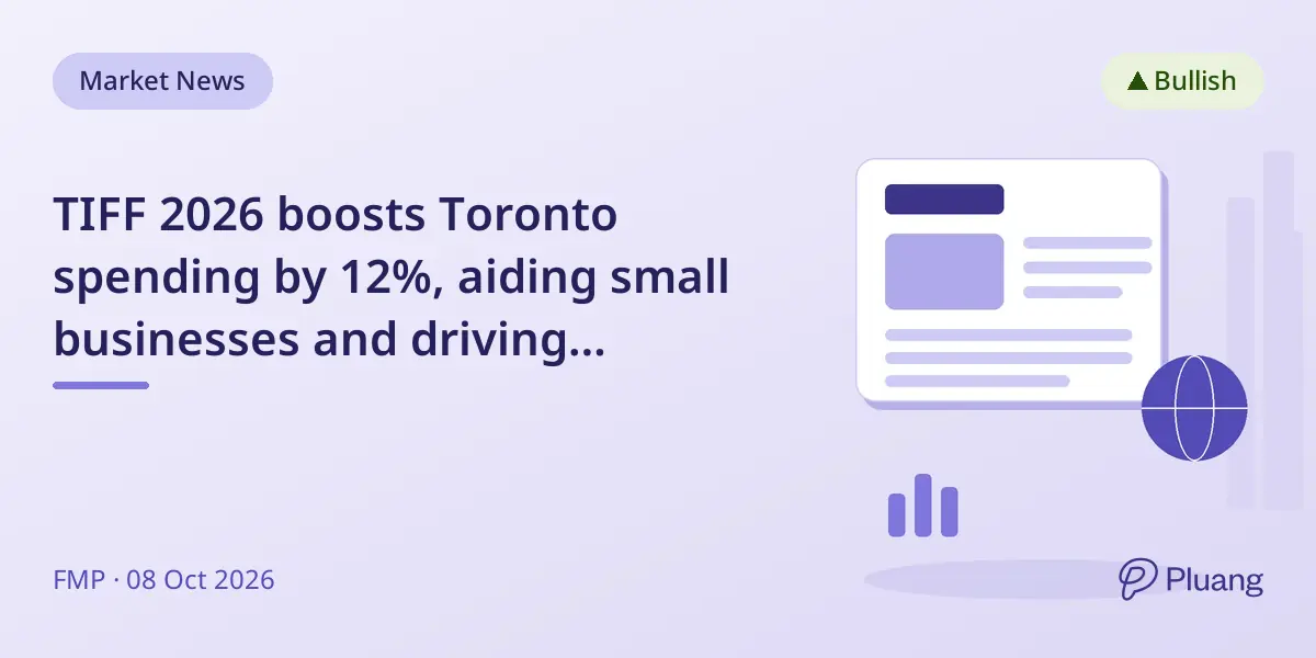 TIFF 2026 boosts Toronto spending by 12%, aiding small businesses and driving city-wide economic growth