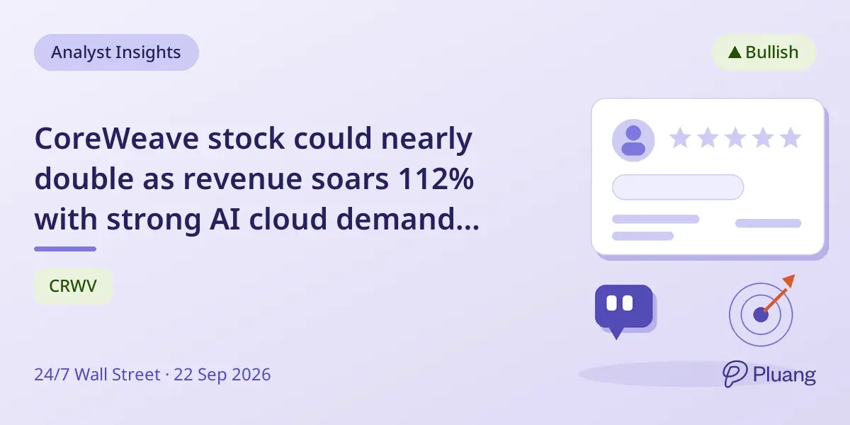 CoreWeave stock could nearly double as revenue soars 112% with strong AI cloud demand and backlog growth.
