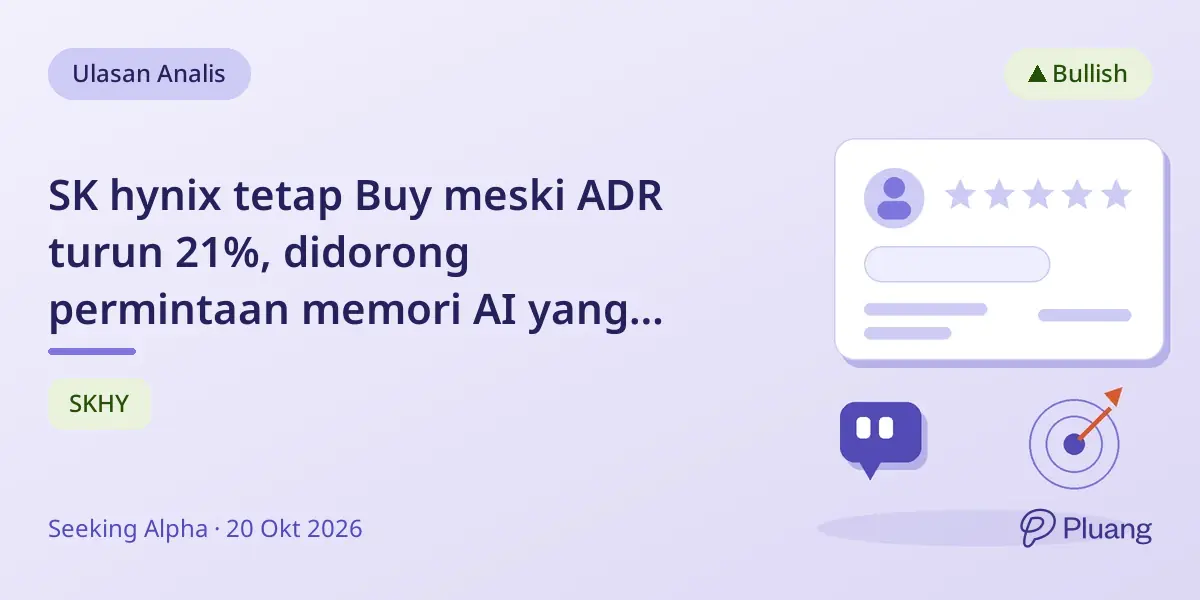 SK hynix tetap Buy meski ADR turun 21%, didorong permintaan memori AI yang meningkat