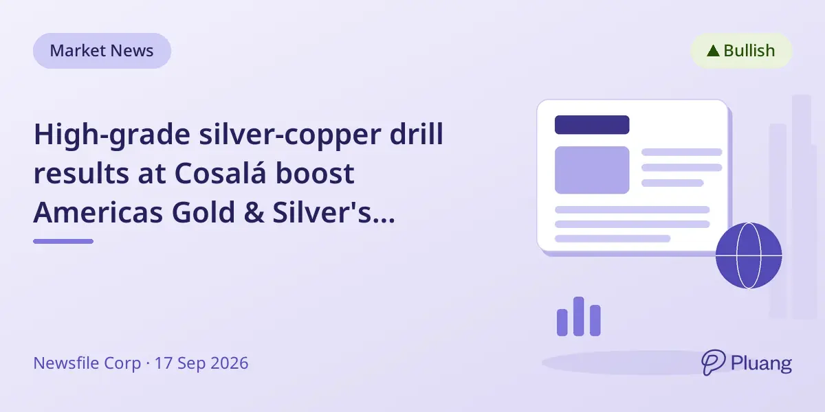 High-grade silver-copper drill results at Cosalá boost Americas Gold & Silver's resource potential.