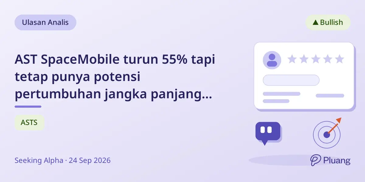 AST SpaceMobile turun 55% tapi tetap punya potensi pertumbuhan jangka panjang kuat dengan kemitraan besar.