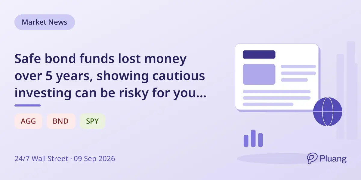 Safe bond funds lost money over 5 years, showing cautious investing can be risky for young investors.