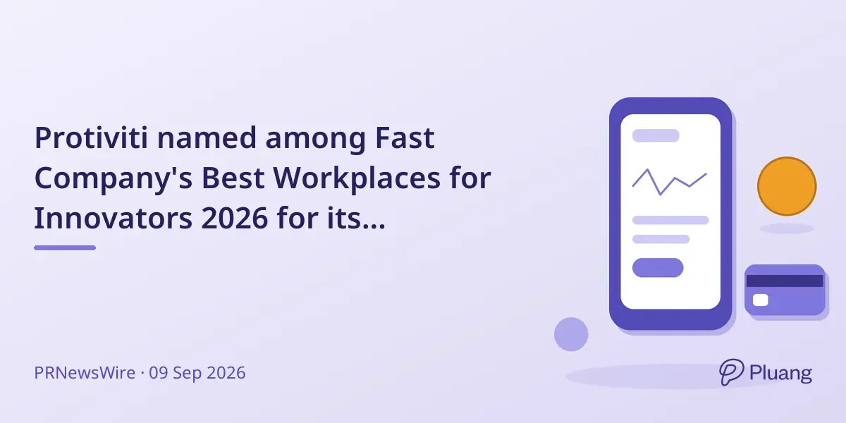 Protiviti named among Fast Company's Best Workplaces for Innovators 2026 for its AI-driven innovation culture.