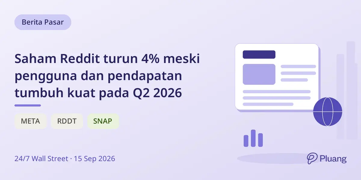 Saham Reddit turun 4% meski pengguna dan pendapatan tumbuh kuat pada Q2 2026