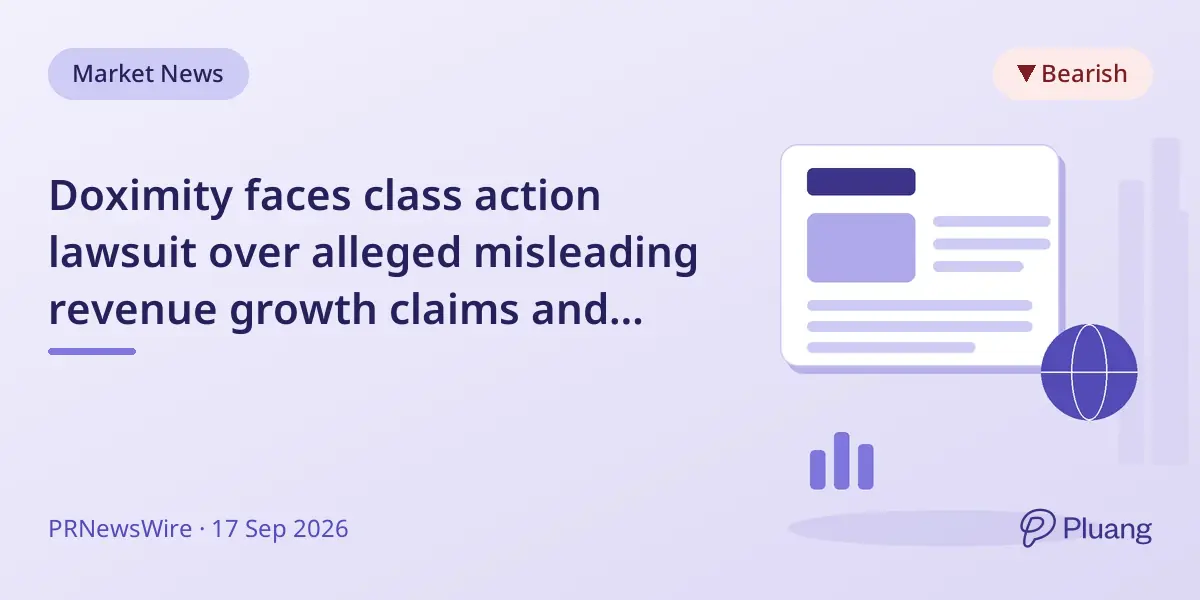 Doximity faces class action lawsuit over alleged misleading revenue growth claims and market share losses.
