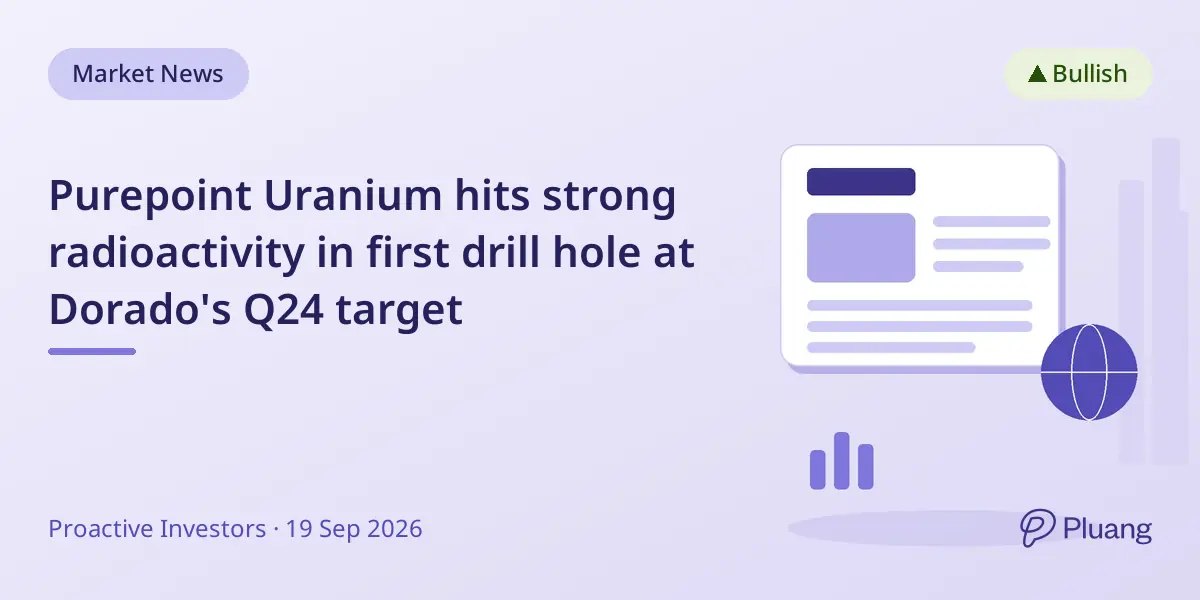 Purepoint Uranium hits strong radioactivity in first drill hole at Dorado's Q24 target