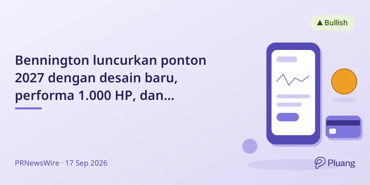 Bennington luncurkan ponton 2027 dengan desain baru, performa 1.000 HP, dan teknologi canggih.