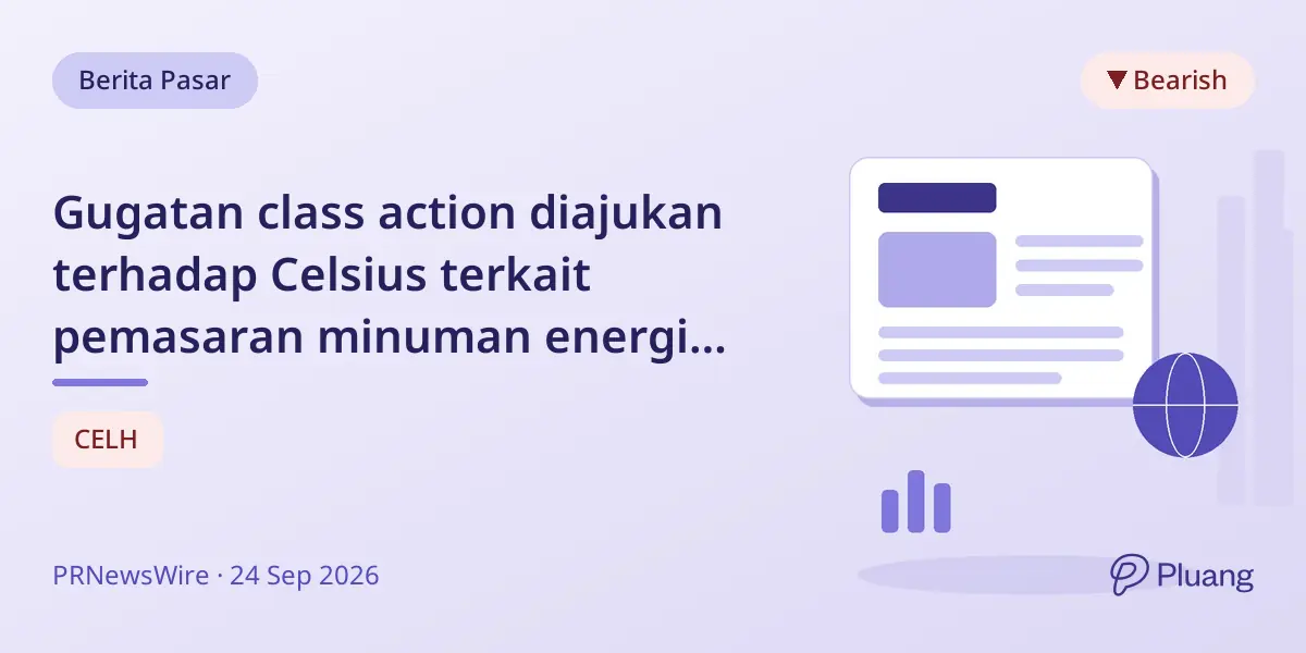 Gugatan class action diajukan terhadap Celsius terkait pemasaran minuman energi berkafein tinggi yang menyesatkan.
