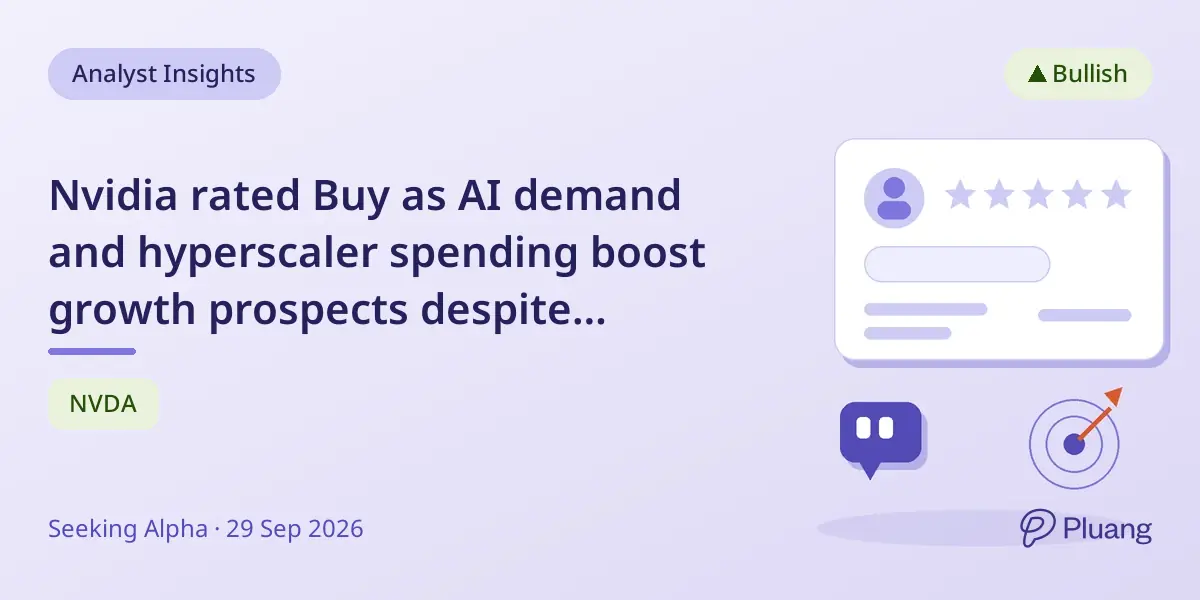 Nvidia rated Buy as AI demand and hyperscaler spending boost growth prospects despite valuation below average