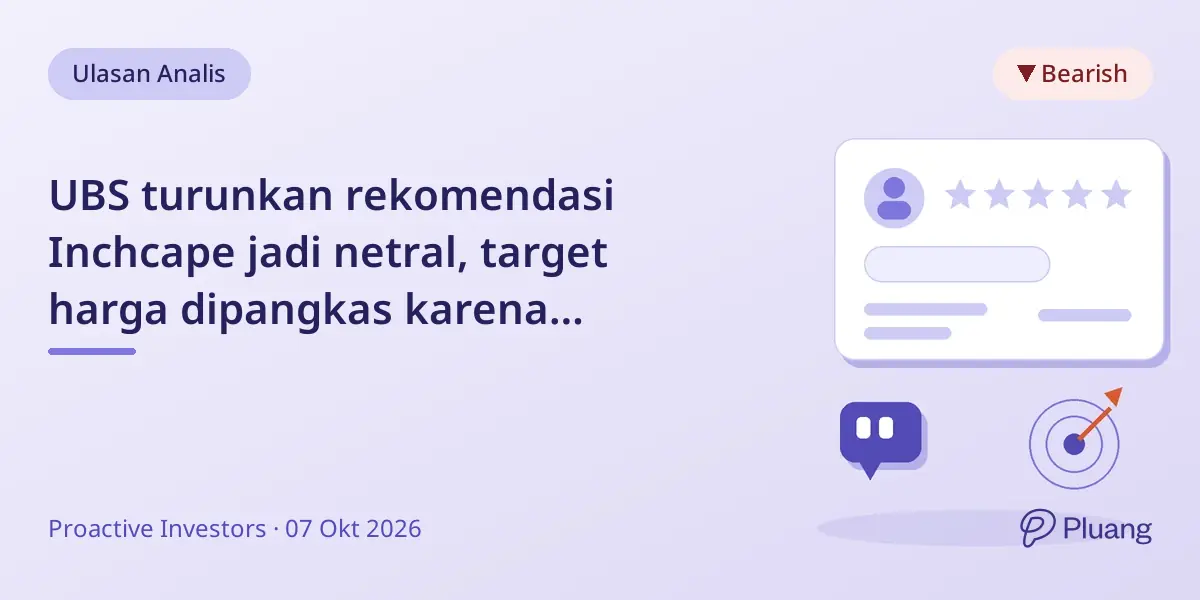 UBS turunkan rekomendasi Inchcape jadi netral, target harga dipangkas karena volume kendaraan melemah