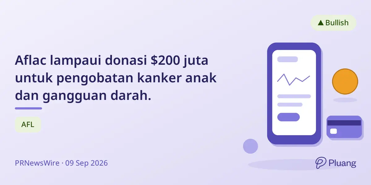 Aflac lampaui donasi $200 juta untuk pengobatan kanker anak dan gangguan darah.