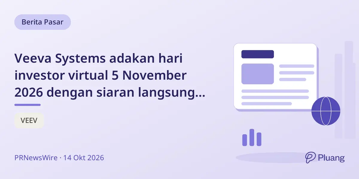 Veeva Systems adakan hari investor virtual 5 November 2026 dengan siaran langsung webcast.