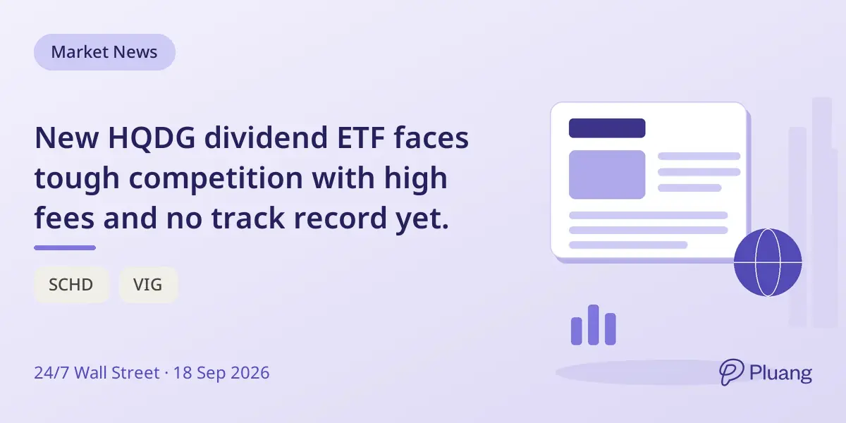 New HQDG dividend ETF faces tough competition with high fees and no track record yet.
