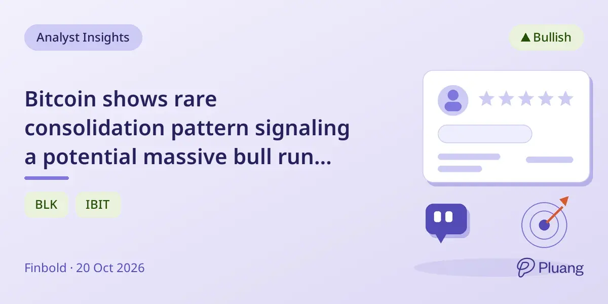 Bitcoin shows rare consolidation pattern signaling a potential massive bull run soon.