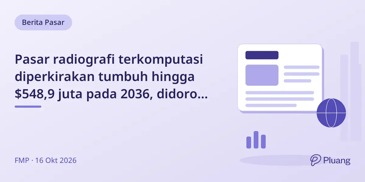 Pasar radiografi terkomputasi diperkirakan tumbuh hingga $548,9 juta pada 2036, didorong digitalisasi X-ray terjangkau Asia-Pasifik.