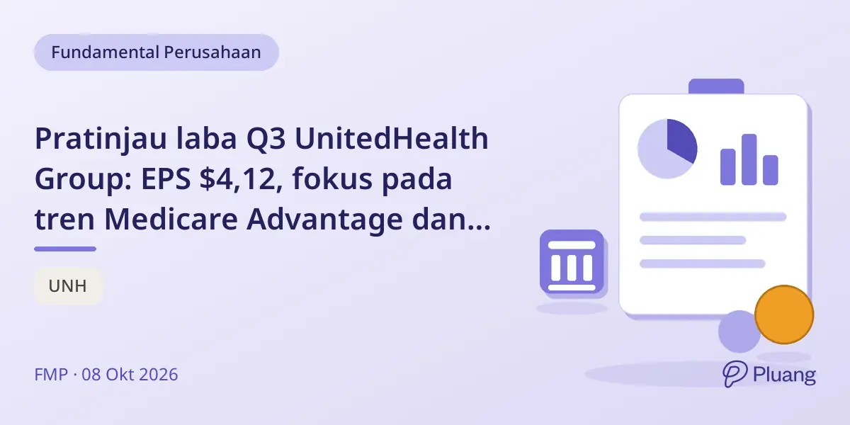 Pratinjau laba Q3 UnitedHealth Group: EPS $4,12, fokus pada tren Medicare Advantage dan biaya medis.