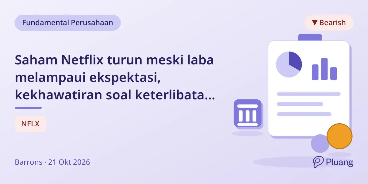 Saham Netflix turun meski laba melampaui ekspektasi, kekhawatiran soal keterlibatan pengguna tetap ada