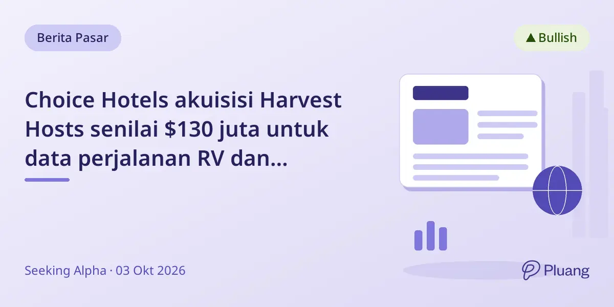 Choice Hotels akuisisi Harvest Hosts senilai $130 juta untuk data perjalanan RV dan loyalitas.