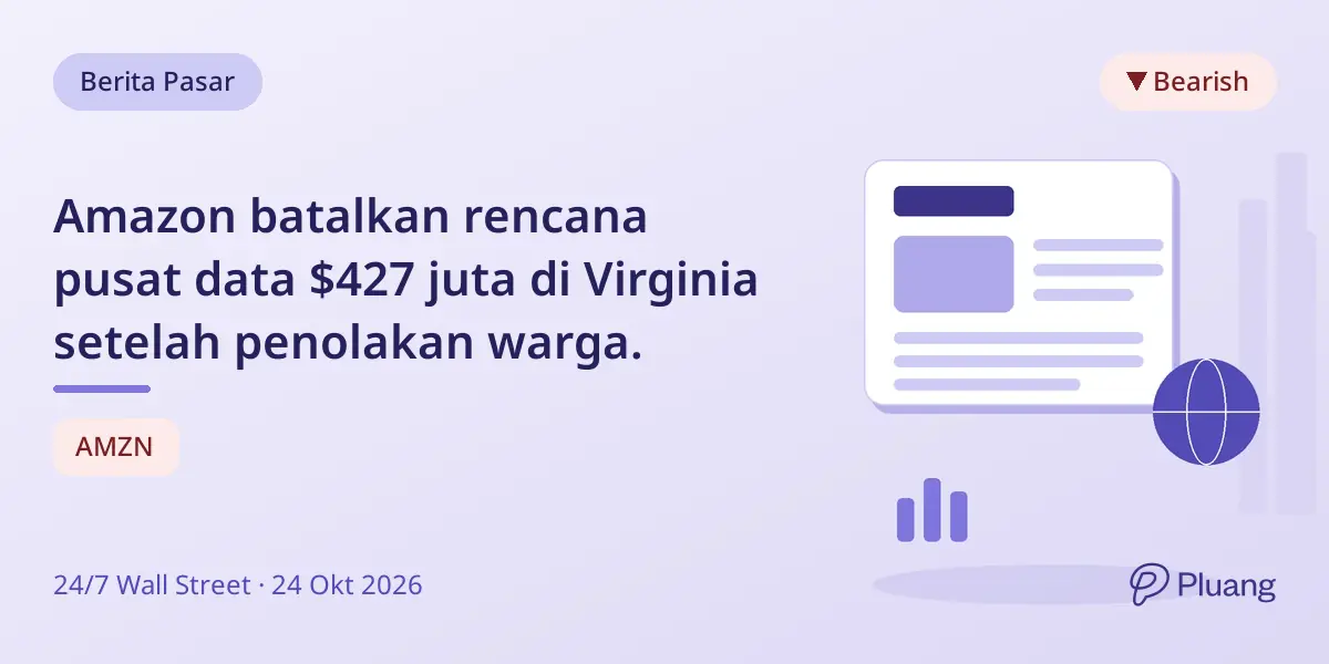 Amazon batalkan rencana pusat data $427 juta di Virginia setelah penolakan warga.