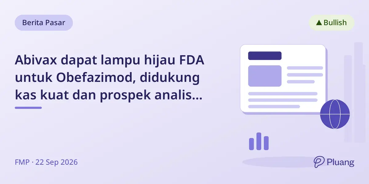 Abivax dapat lampu hijau FDA untuk Obefazimod, didukung kas kuat dan prospek analis positif.