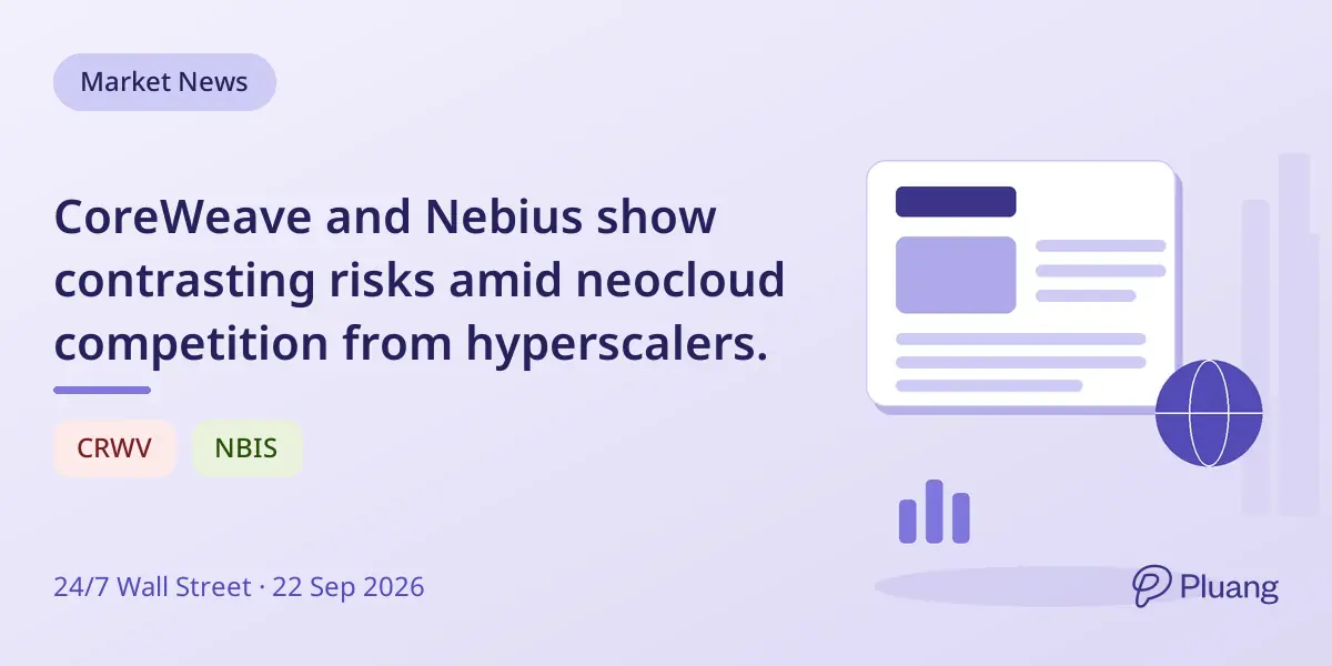 CoreWeave and Nebius show contrasting risks amid neocloud competition from hyperscalers.