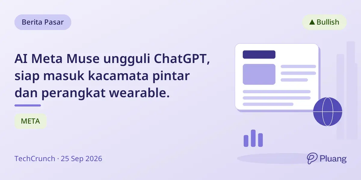 AI Meta Muse ungguli ChatGPT, siap masuk kacamata pintar dan perangkat wearable.