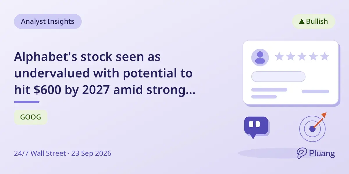 Alphabet's stock seen as undervalued with potential to hit $600 by 2027 amid strong AI-driven growth.