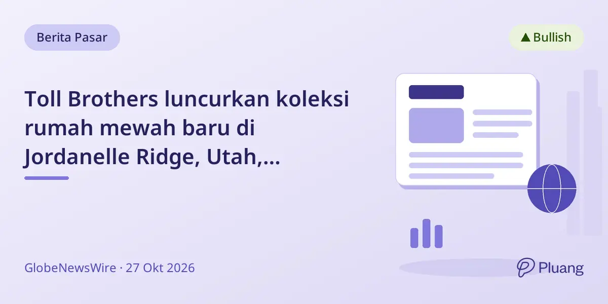 Toll Brothers luncurkan koleksi rumah mewah baru di Jordanelle Ridge, Utah, penjualan mulai musim dingin ini.